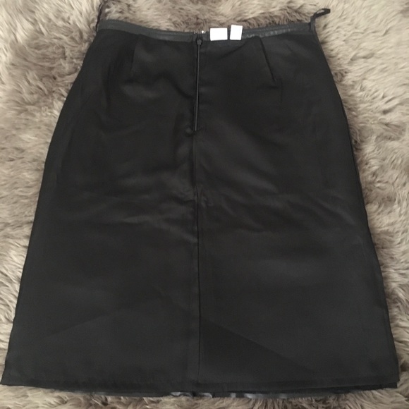 Genuine Leather A-Line Skirt - Picture 4 of 8